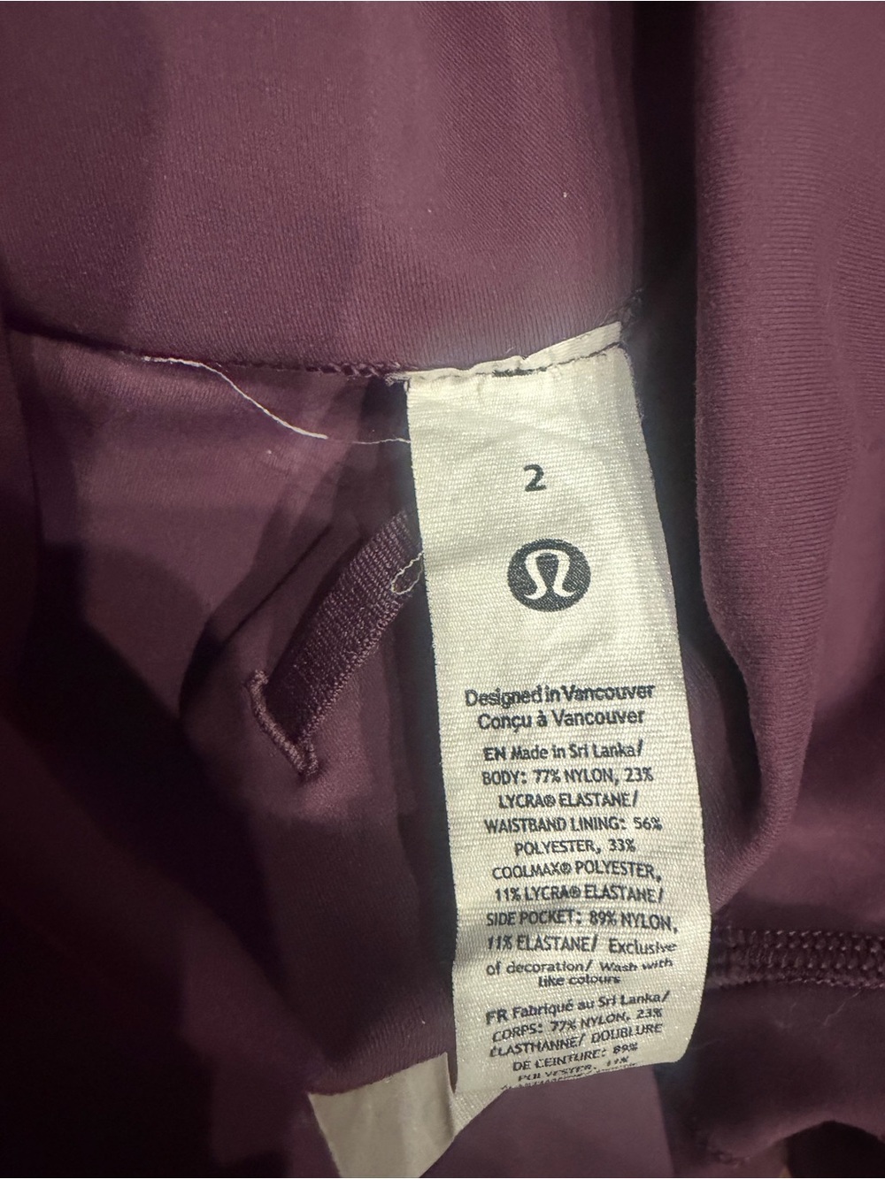lululemon athletica Pocket Plum High-Rise Leggings - Picture 6 of 6